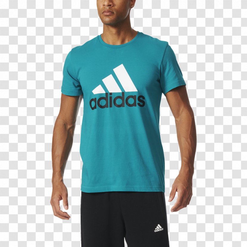 T-shirt Adidas Polo Shirt Hoodie - Cartoon - Aqua Socks Transparent PNG