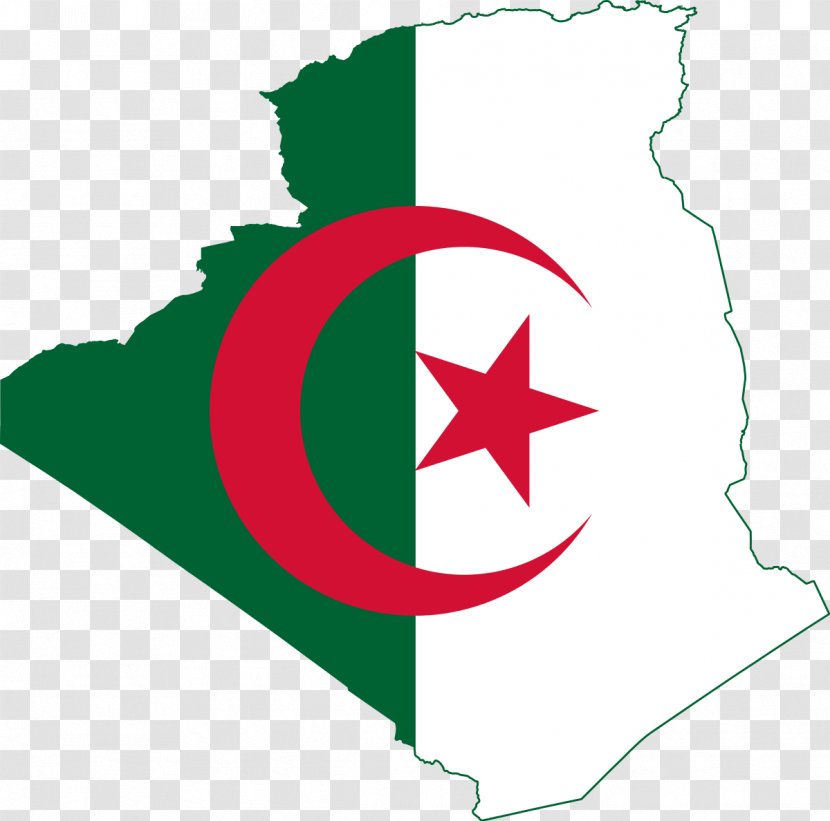 Flag Of Algeria National Map - Ooredoo Transparent PNG