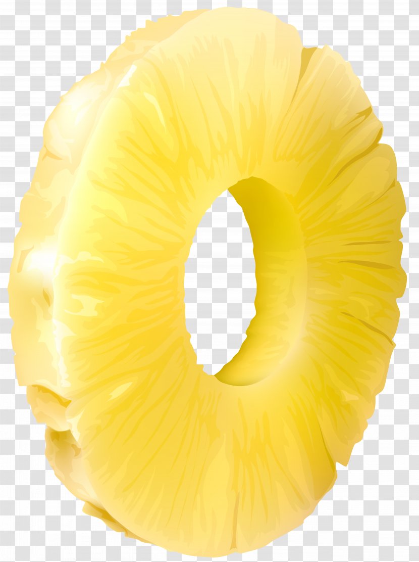Pineapple Yellow Circle Close-up - Produce - Slice Of Clip Art Image Transparent PNG