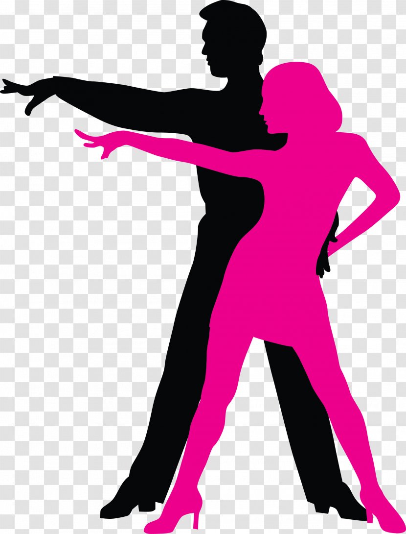 Silhouette Ballroom Dance Hustle Latin Transparent PNG