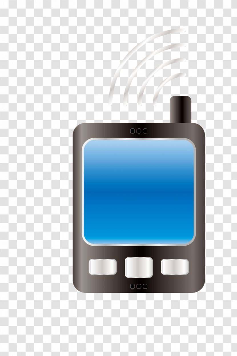 Euclidean Vector Technology Icon - Electronic Device - Blue Phone And Communications Equipment Transparent PNG