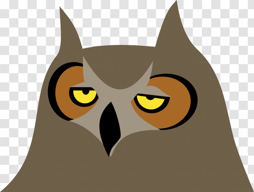 Owl Smiley Clip Art - Bird - Bored Cliparts Face Transparent PNG