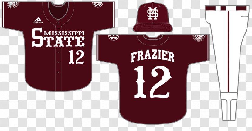 Jersey Mississippi State Bulldogs Baseball Football University Arkansas Razorbacks - T-shirt Transparent PNG