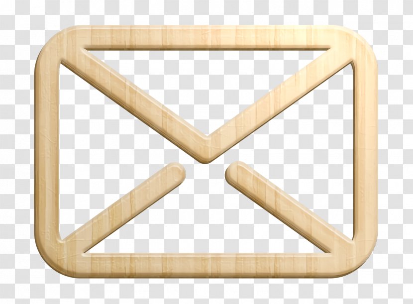 Creanimasi Icon Email Mail - Wood - Beige Transparent PNG