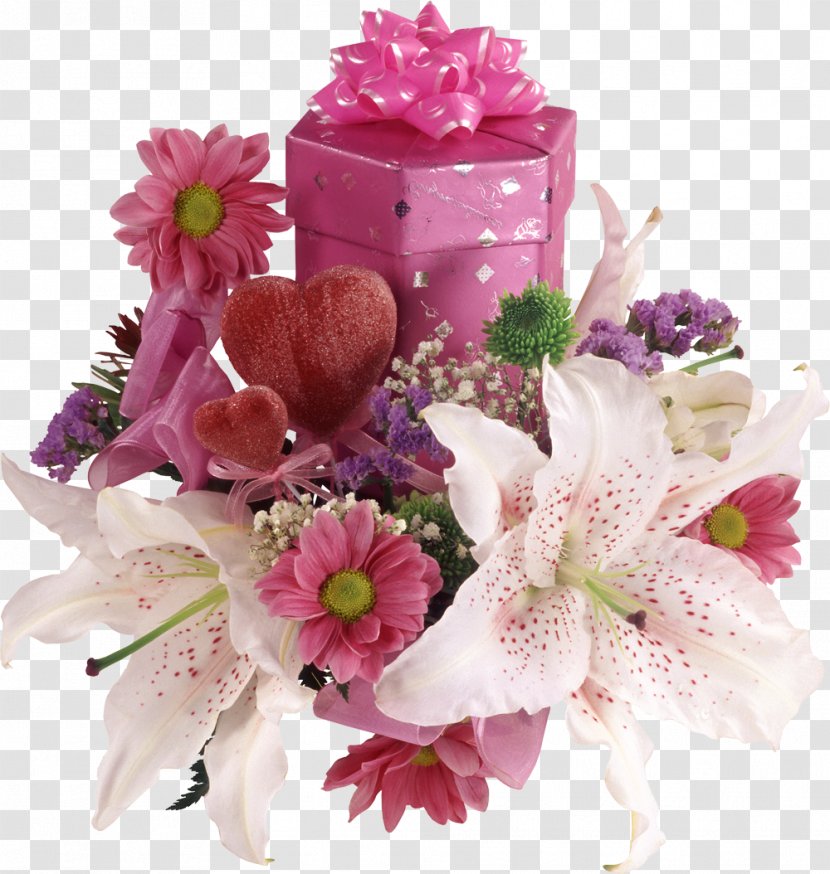 Flower Bouquet Lilium Photography - Pink - Happy Spring Transparent PNG
