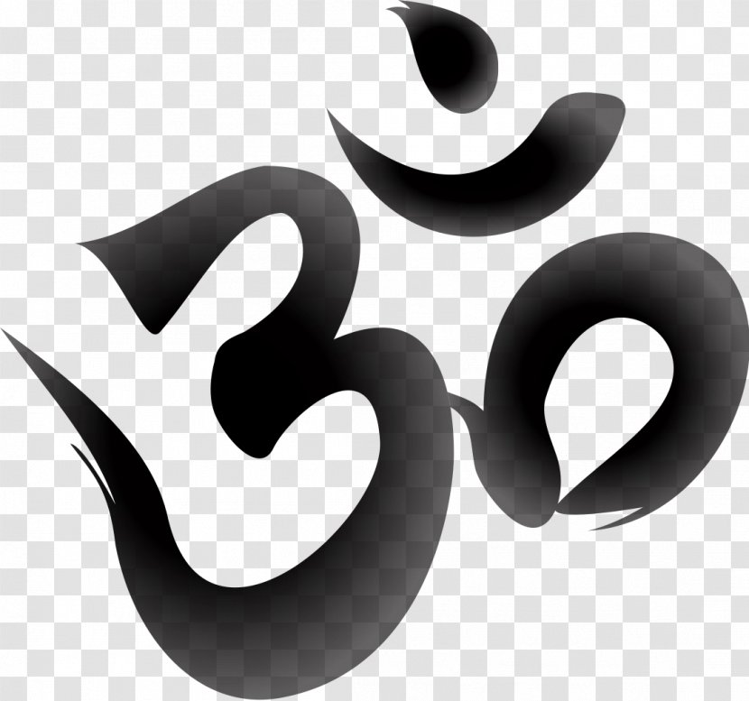 Om Clip Art - Black And White Transparent PNG