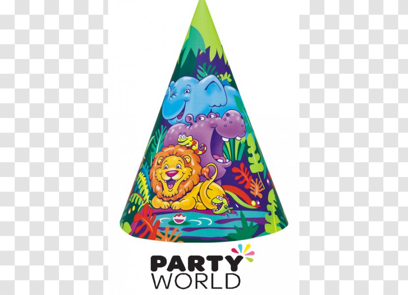 Party Hat Lion Safari Giraffe - Monkey Transparent PNG