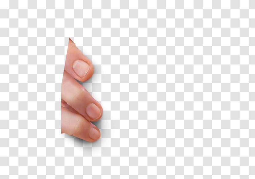 Nail Hand Model Thumb Close-up - Low Carbon Transparent PNG