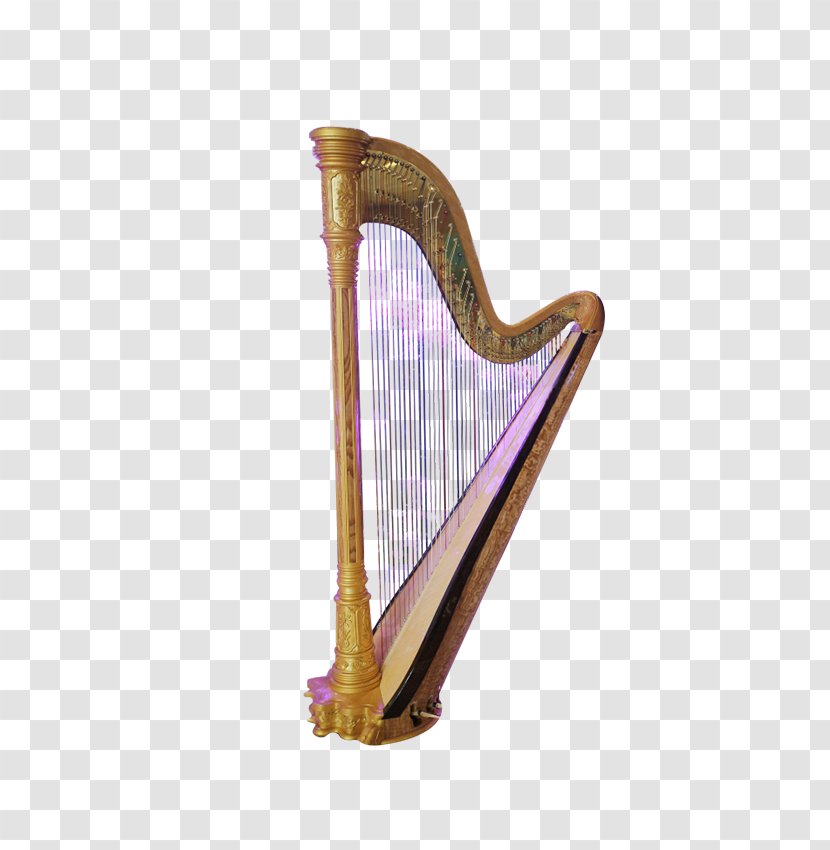 Harp Musical Instrument Icon - Plucked String Instruments Transparent PNG