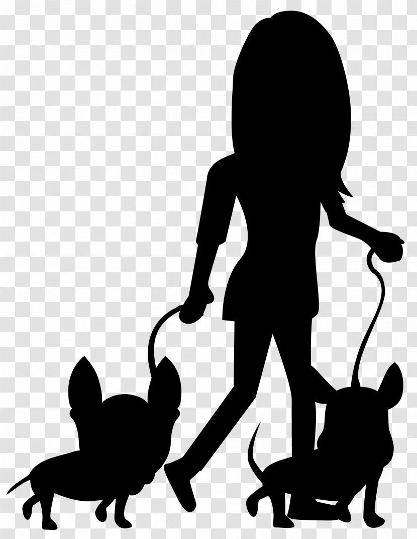 Cat Dog Black & White - Human Behavior - M Mammal Transparent PNG