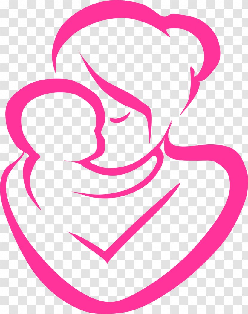 Mother Infant Child Clip Art - Silhouette Transparent PNG