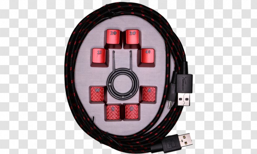 Electrical Cable Computer Keyboard Kingston HyperX Alloy Technology - Usb - Wasd Keys Transparent PNG