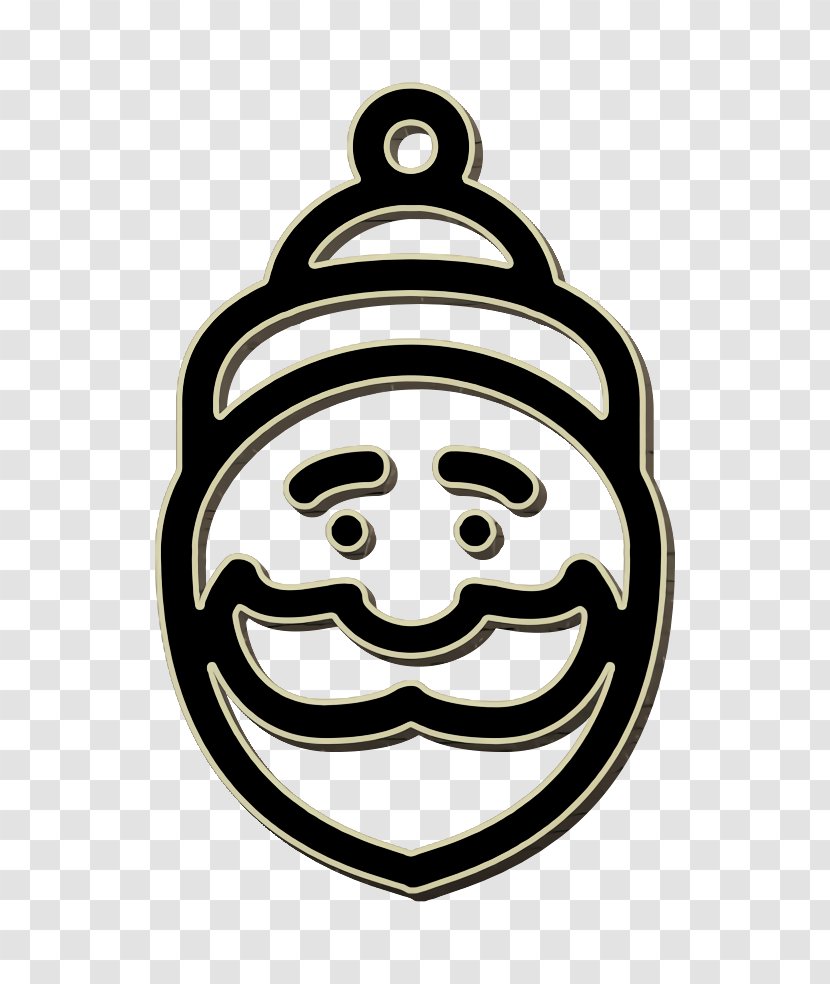 Ball Icon Christmas Claus - Facial Expression - Oval Metal Transparent PNG