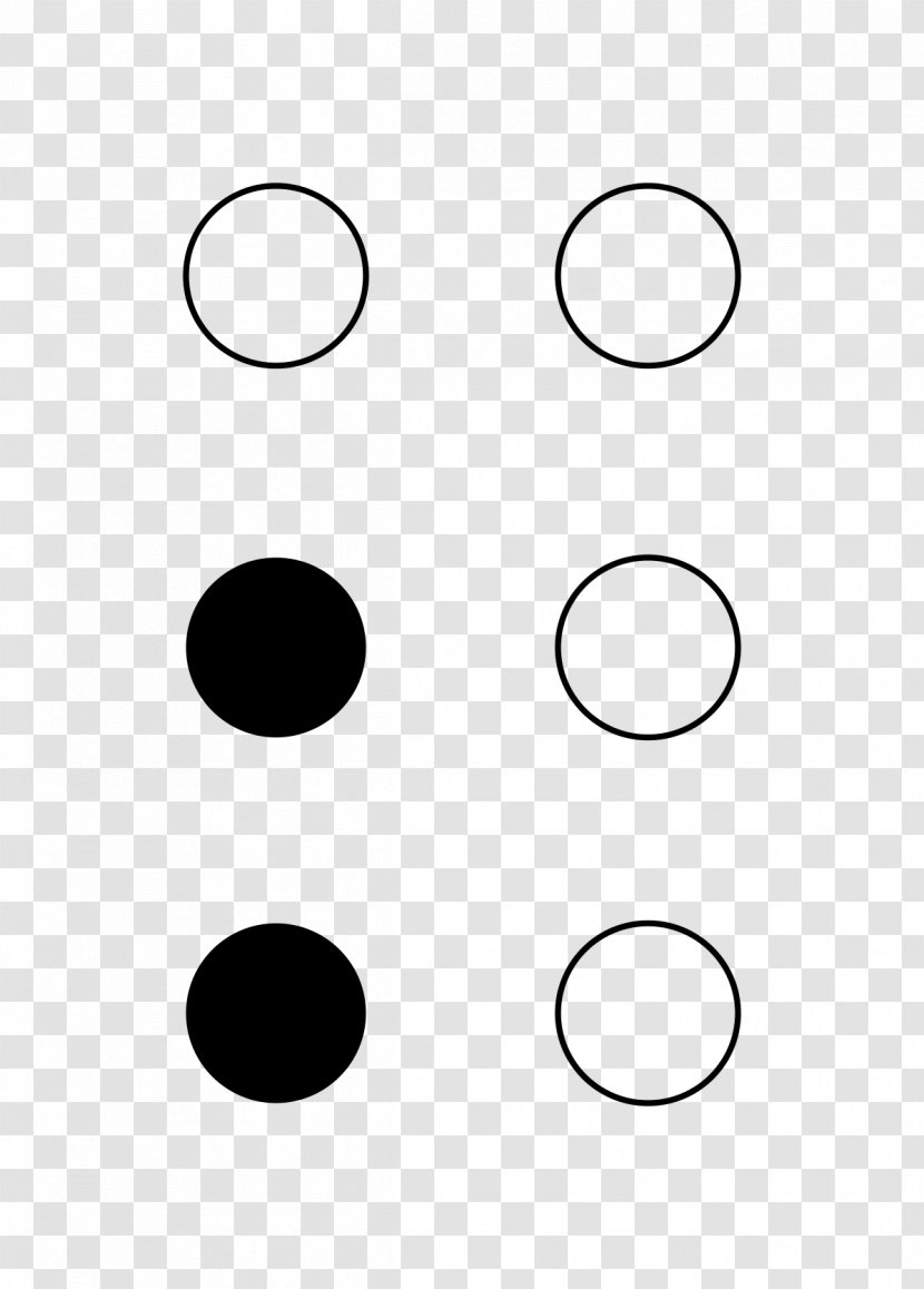Semicolon Braille Full Stop Alphabet Comma - Wikimedia Commons - Auto Part Transparent PNG