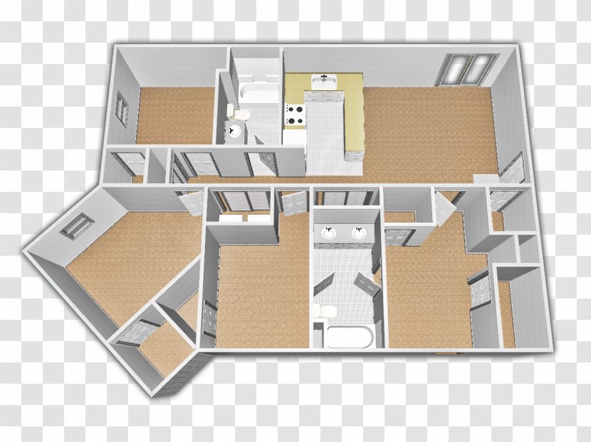 Floor Plan Bedroom Bathroom Saginaw - Property - Bed Transparent PNG