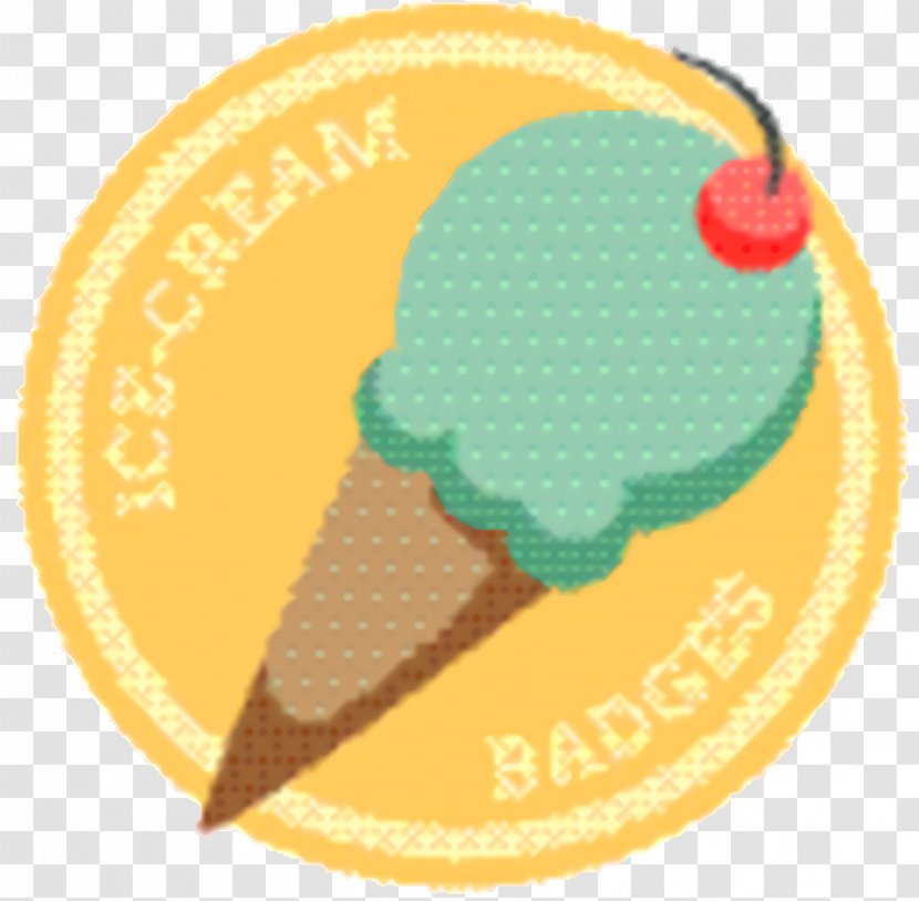 Ice Cream Cone Background - Fruit - Sticker Logo Transparent PNG