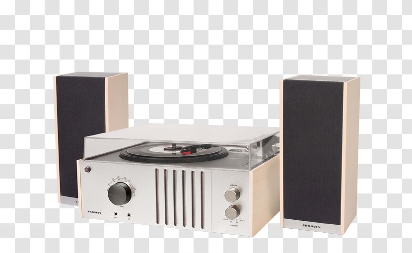 Phonograph Crosley Loudspeaker Stereophonic Sound FM Broadcasting - Turntable Transparent PNG