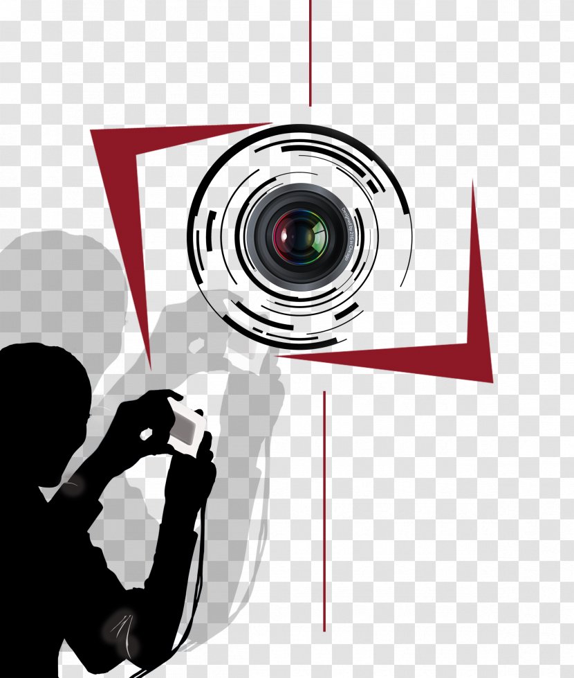 Photography Silhouette - Camera Accessory - Cartoon Character Creative Contest Transparent PNG