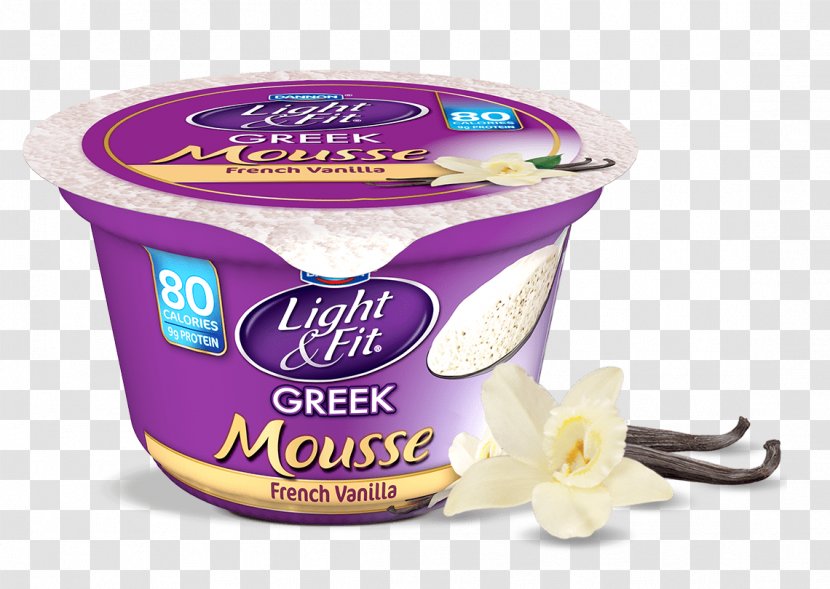 Crème Fraîche Mousse French Cuisine Cream Shortcake - Greek - Vanilla Transparent PNG