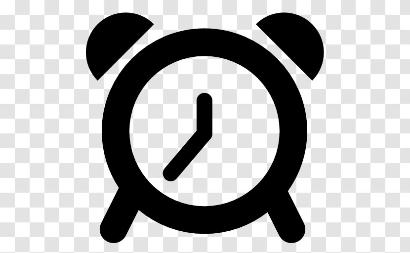 Alarm Clocks Clip Art - Black And White - Clock Transparent PNG