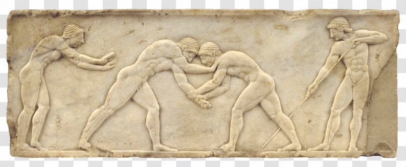 Archaic Greece Ano Liosia Classical Athens Relief Panhellenic Men's Greco-Roman Wrestling Championships - Kouros - Ionic Order Transparent PNG