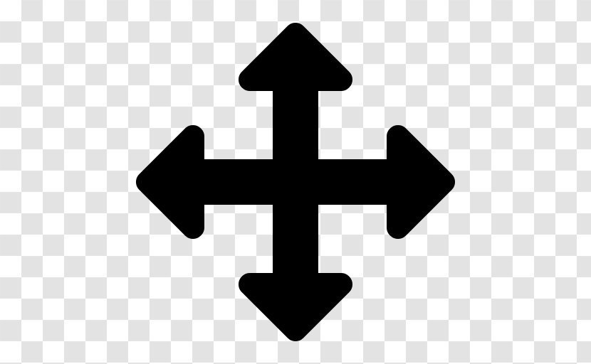 Arrow Cross Cursor Symbol Transparent PNG