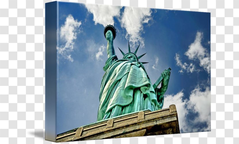 Statue Of Liberty Gallery Wrap Canvas Printmaking - Computer Transparent PNG