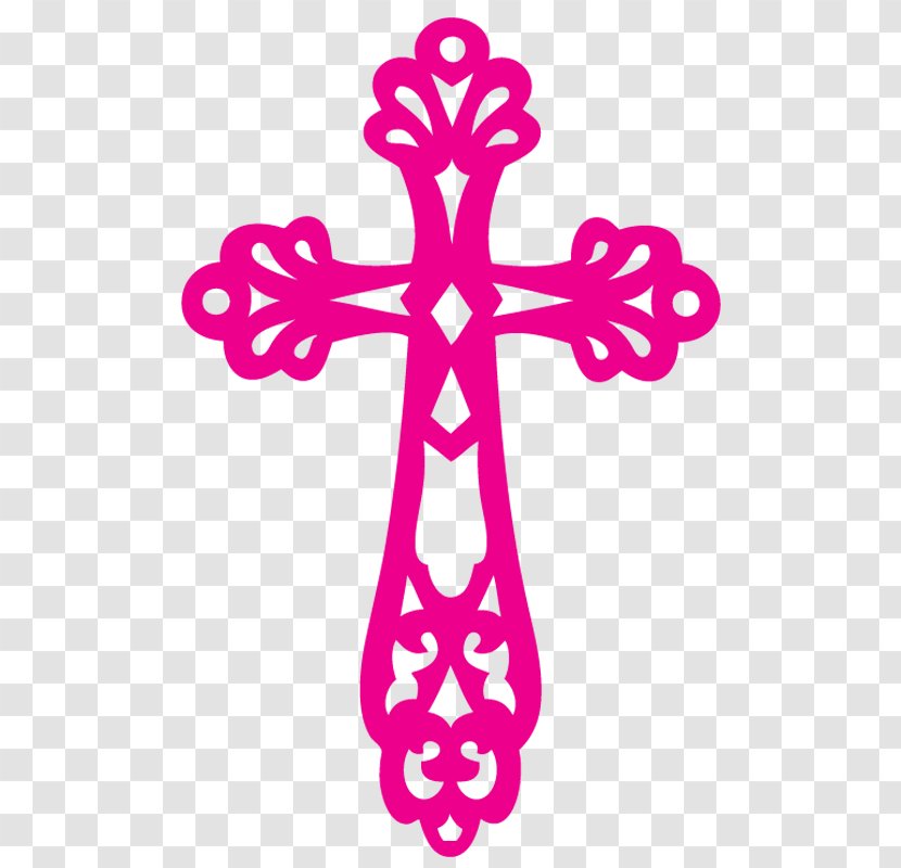 Christian Cross Crucifix Baptism Clip Art - Jesus - Pink Cliparts Transparent PNG