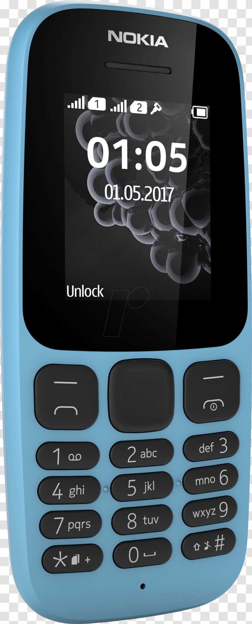 Nokia 105 6 Feature Phone 諾基亞 - Answering Machine - Smartphone Transparent PNG
