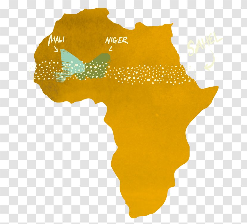 Africa Blank Map Stock Photography - Yellow Transparent PNG