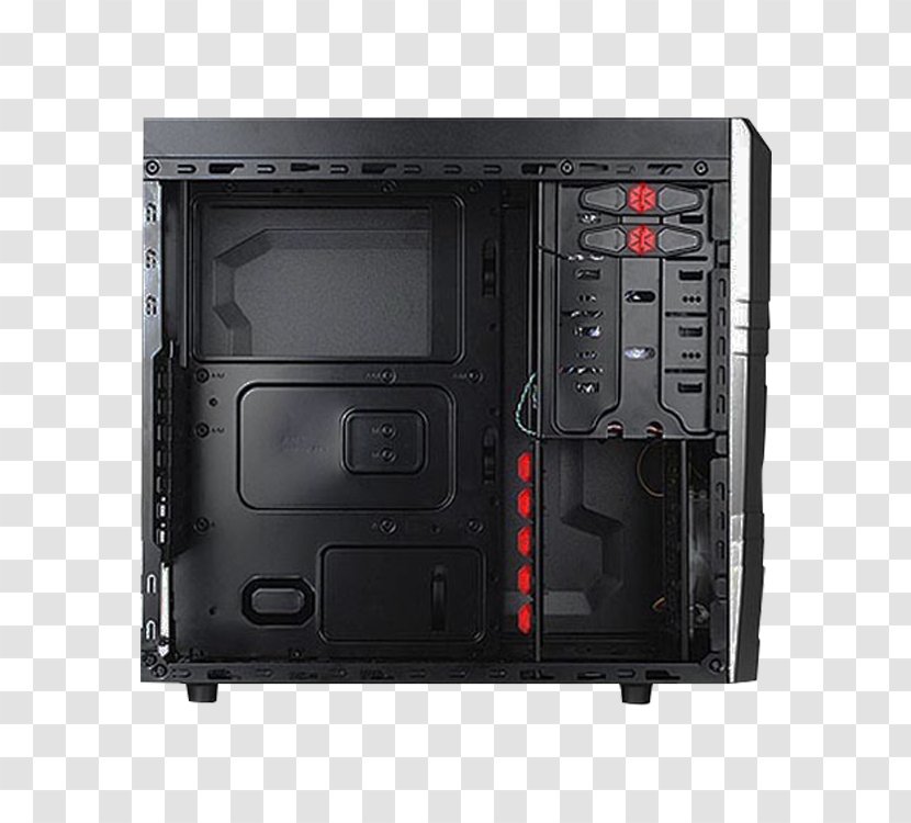 Computer Cases & Housings MicroATX Thermaltake - Black Transparent PNG