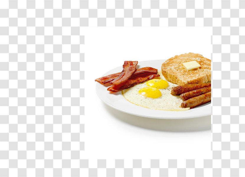 Full Breakfast Toast Fried Egg Bacon - Dish Transparent PNG