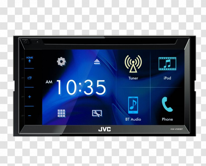 JVC KW-V330BT Vehicle Audio KW-V340BT ISO 7736 Touchscreen - Resistive - Dvd Transparent PNG