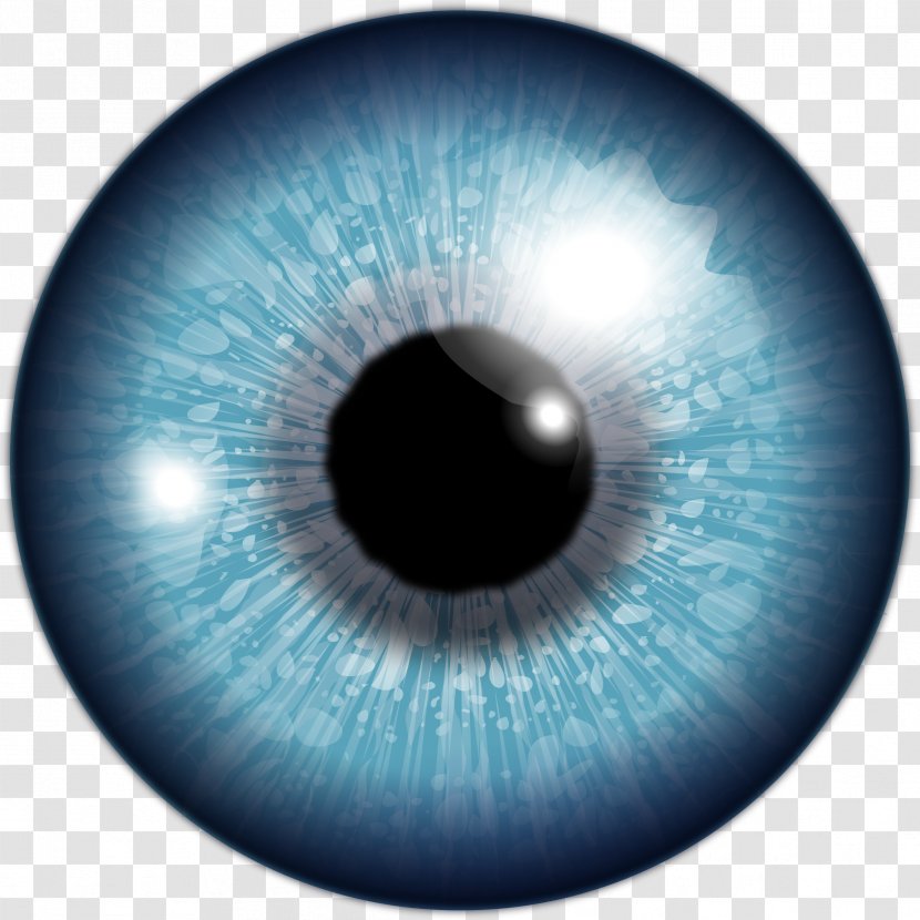 Eye IPhone 8 Blue Iris Light - Cartoon Transparent PNG