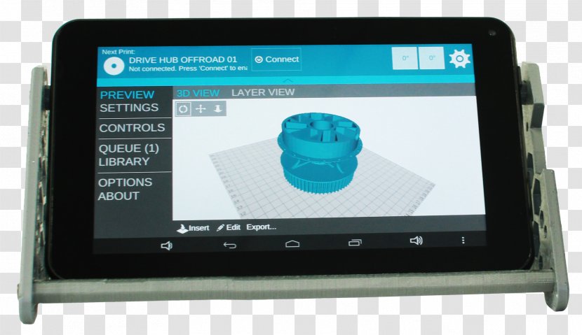 Display Device 3D Printing Touchscreen Printer - Gadget Transparent PNG