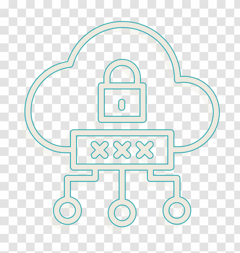 Safe Icon Cloud Icon Cyber Icon Transparent PNG