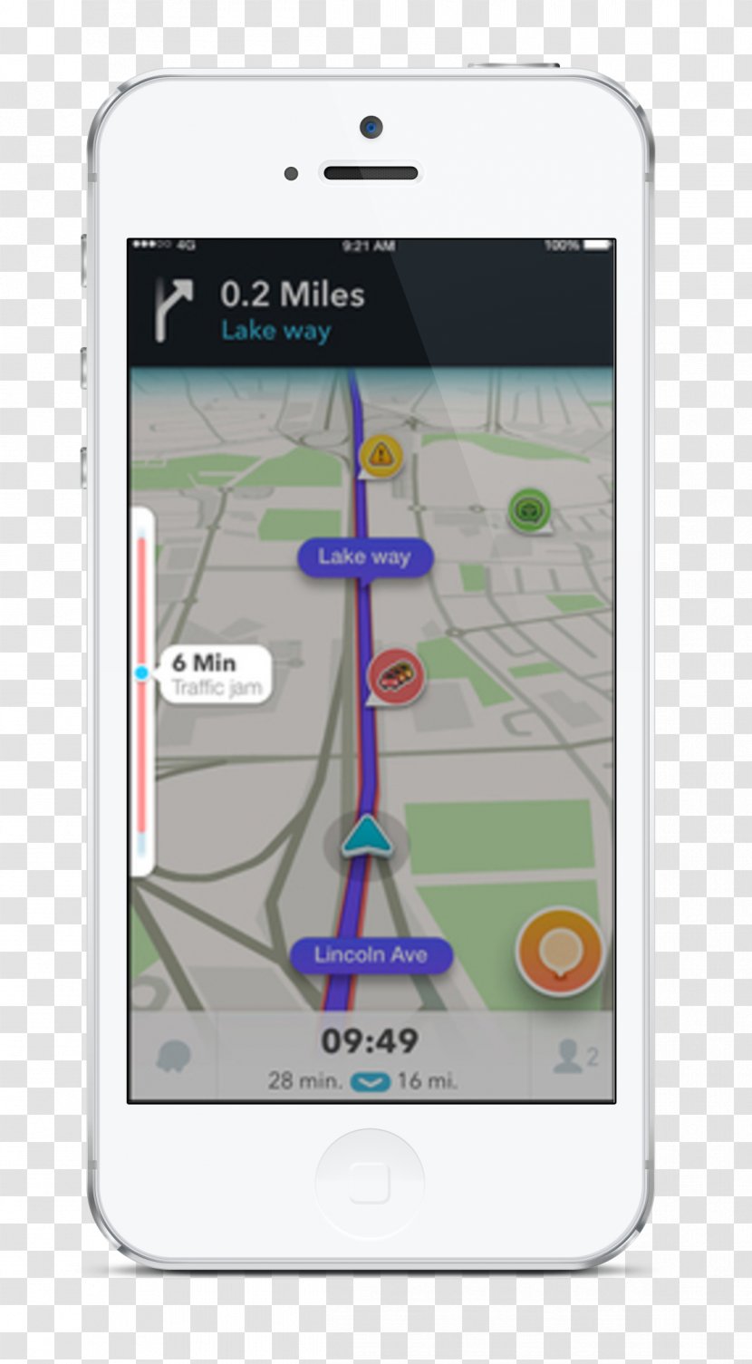 Smartphone GPS Navigation Systems Car Waze Automotive System - Gadget Transparent PNG