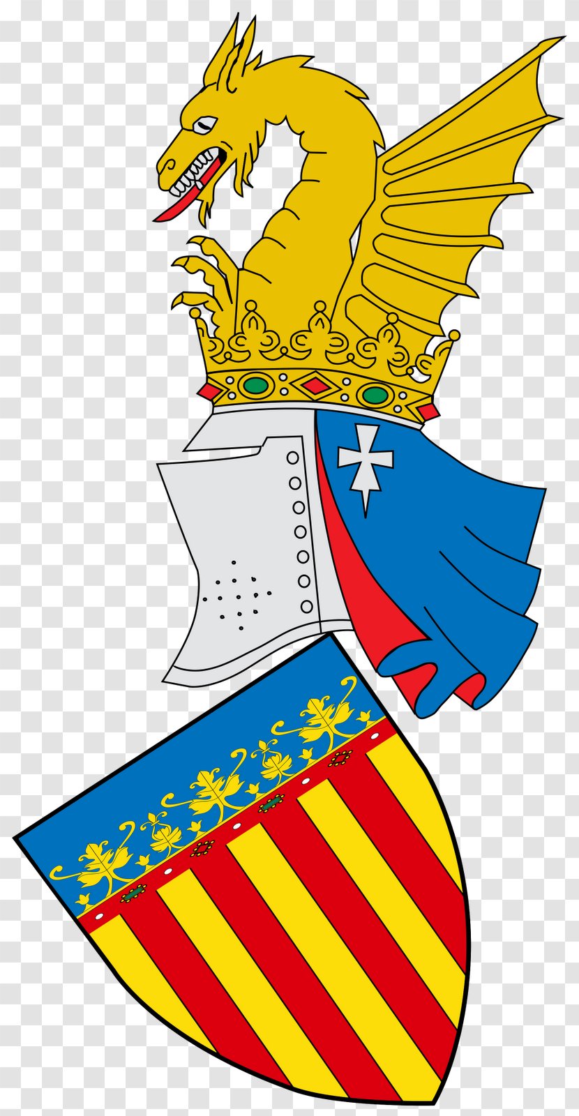 Kingdom Of Valencia Flag The Valencian Community Escudo Da Comunidade Valenciana Blason De Valence - Symbol Transparent PNG