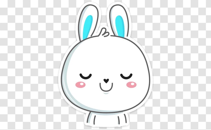 Telegram Sticker VKontakte Instagram Clip Art - Rabbit Transparent PNG