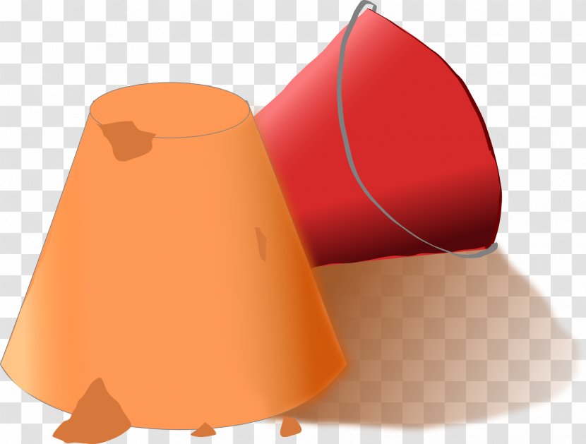 Bucket Sand Art And Play Clip - Orange Transparent PNG