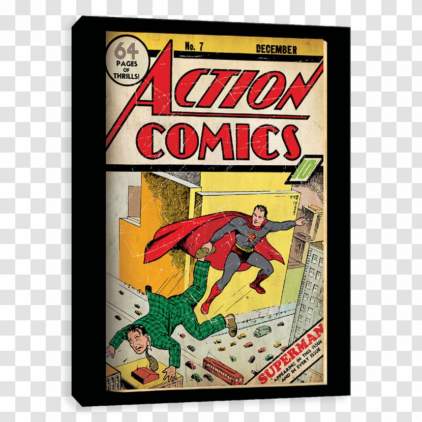 Superman Action Comics #1 Superhero Comic Book - Marvel Transparent PNG