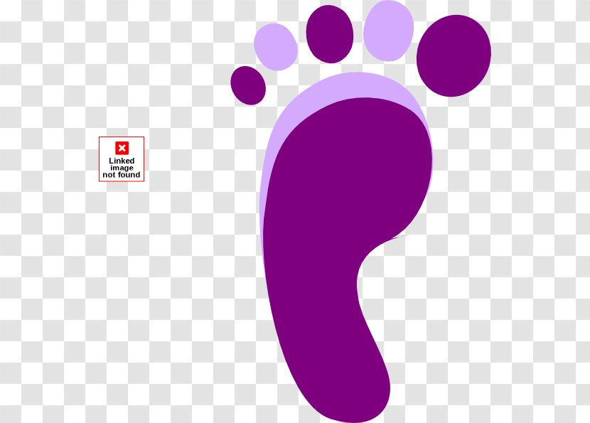 Footprint Violet Purple Clip Art - Pink - Text Transparent PNG