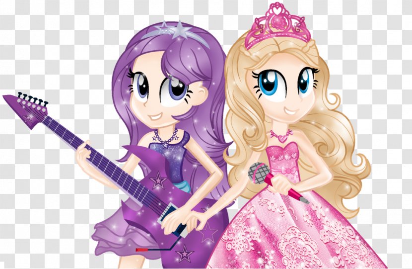 Barbie My Little Pony: Equestria Girls Toy Doll Cartoon - Watercolor - Princess Transparent PNG