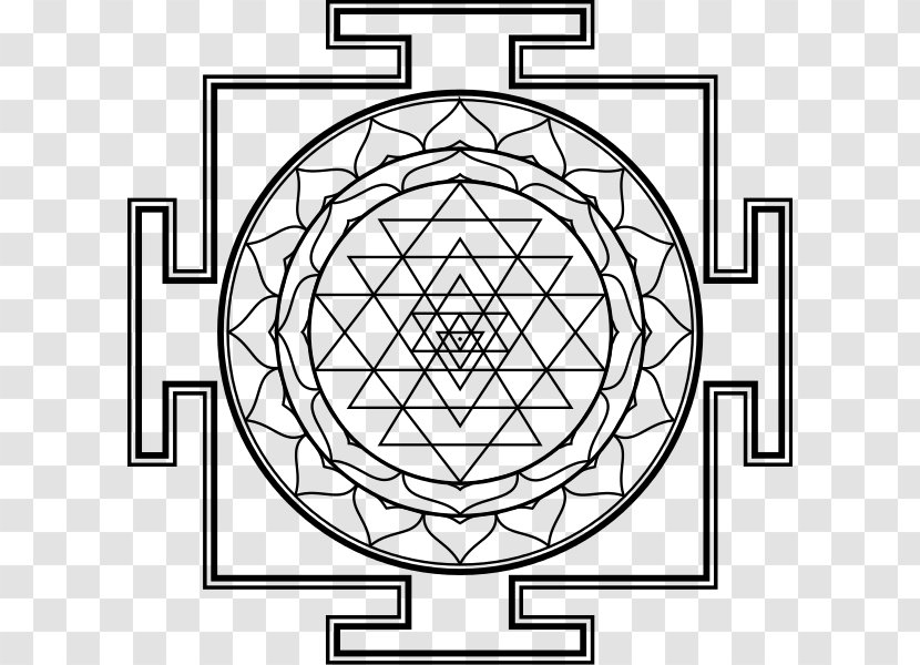 Lakshmi Kali Sri Yantra - Sacred Geometry Transparent PNG
