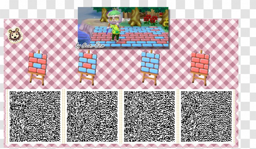 Animal Crossing: New Leaf City Folk Wii QR Code - Crossing - Castle Pink Transparent PNG