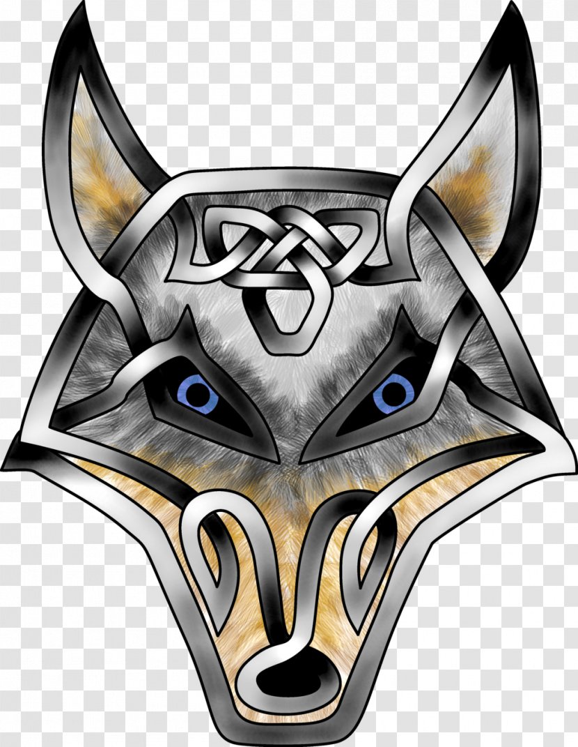 Gray Wolf Wedding Invitation Celtic Knot Coyote - Banner Transparent PNG