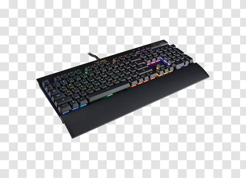Computer Keyboard Corsair Gaming K70 LUX RGB Vengeance MK.2 Cherry MX Red Mechanical With LED Backlit CH-9109010-NA - Accessory - Wireless Headset Transparent PNG