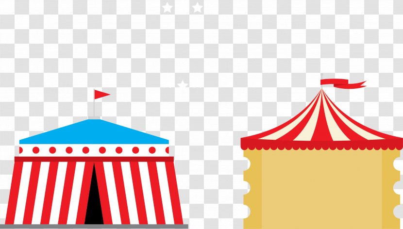 Circus Tent Clip Art - Cute Vector Transparent PNG
