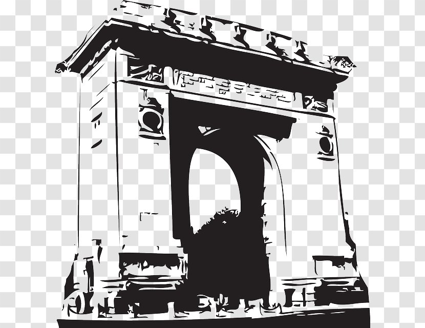 Arc De Triomphe Vector Graphics Illustration Sticker Image - Photography - Arches Silhouette Transparent PNG