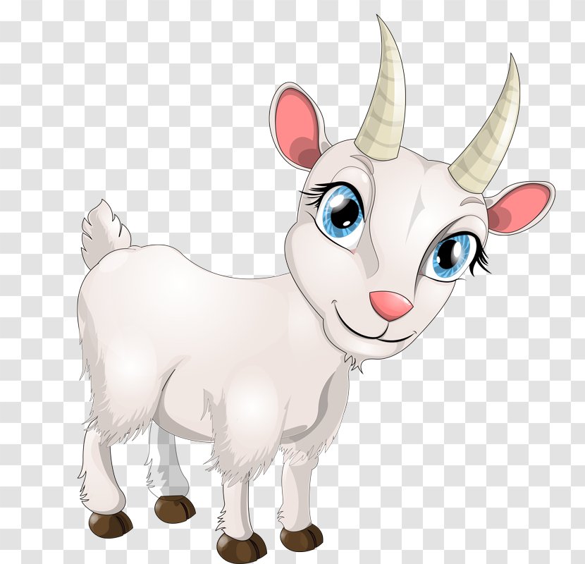 Goat Sheep Cartoon - Cow Family Transparent PNG